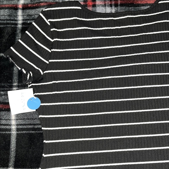 Arizona Jean Company Black and White Striped Mini Dress - Picture 7 of 9